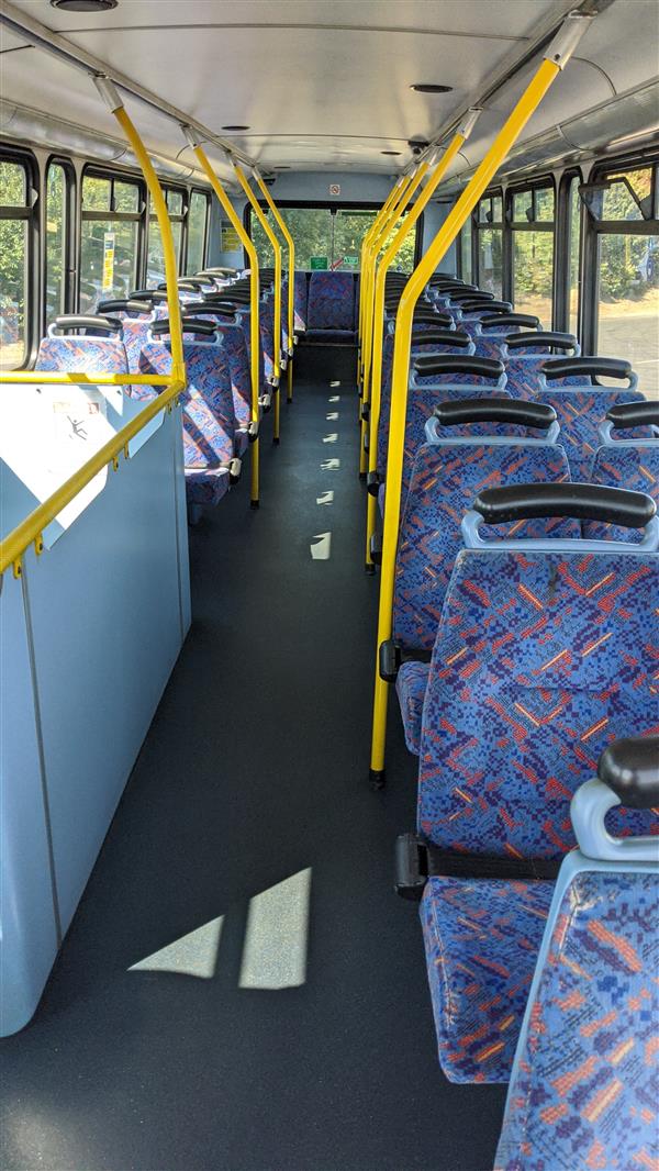 2001 Volvo B7, PSVAR, 74 seats with belts. 2001 Volvo B7, PSVAR, 74 seats with belts.