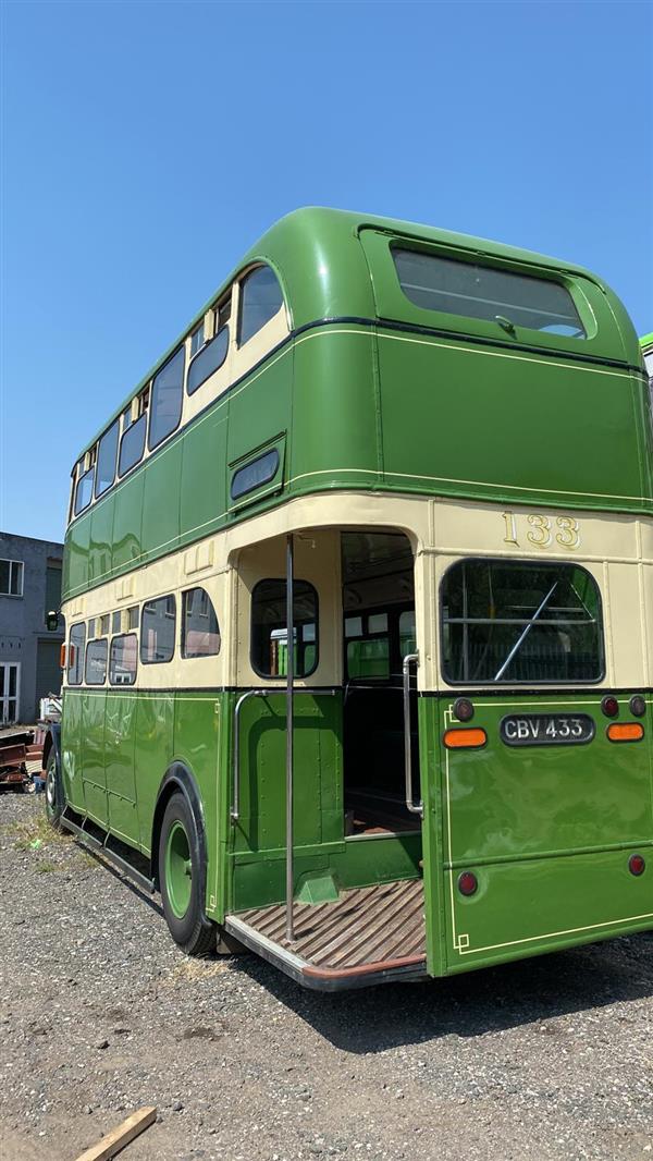 1949 Guy Arab back loader, half cab double decker 