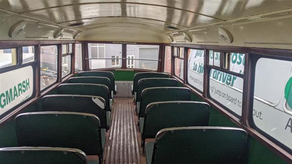 1949 Guy Arab back loader, half cab double decker 